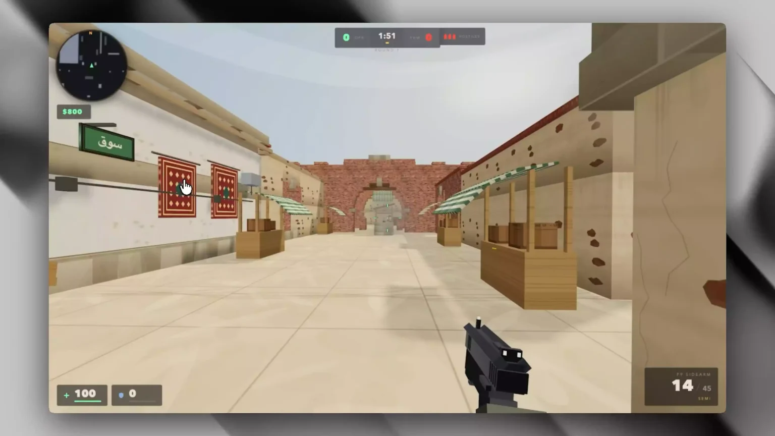 Grok 4.5 generated FPS shooting game — one-prompt complete browser game